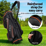 Everfit 14 Ways Dividers Golf Bag Stand Insulated Carry Bag Zippered Rain Cover GOLF-A-BAG-14D