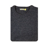 100% SHETLAND RAGG WOOL CREW Round Neck Knit JUMPER Pullover Mens Sweater Knitted - Navy - 3XL V563-SW-CN-DNM45-3XL