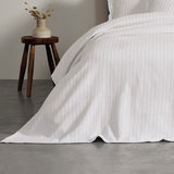 Bianca Evora White Cotton Jacquard Coverlet Set Queen/King V442-BCA-COVERLETS-EVORA-WHITE-KI