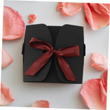 10Pcs Black Kraft Paper Wrapping Boxes Durable Storage Boxes for Elegant Presents V1369-AZ3-W-19097