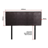 PU Leather Double Bed Headboard Bedhead - Brown V63-768105