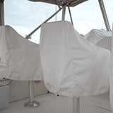 4X Boat Seat Cover, Outdoor Waterproof Pontoon Captain Boat Bench Chair Seat Cover, Chair Protective V1370-AZ4-07908