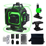 Traderight 4D 16 Line Green Laser Level Remote Tripod HW0282