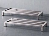 Giantz 60x25cm Dunnage Rack 2-Pack Stainless Steel Kitchen Floor Stand DNR-SS-60X2