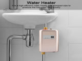 3800W Mini Electric Tankless Instant Hot Water Heater Bathroom Kitchen Washing Golden V1294-YM0901-JY15620-03