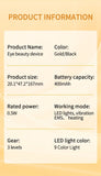 LED Facial Wand Neck Massager Red Light Therapy Beauty Device Skincare Tool - Black - Size 167mm V1107-111-23555-BLK-167MM