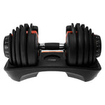 2x 24kg Powertrain Adjustable Dumbbells with Stand DMB-BF1-024-2S