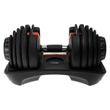 2x 24kg Powertrain Adjustable Dumbbells with Stand DMB-BF1-024-2S