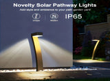 Black Outdoor Garden Pathway Lights Set Of 6 Garden Lighting Outdoor Illumination V1347-124-BLA-35144