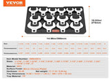 Crowfoot Wrench Set, 1/2" Drive 14-Piece SAE Crows Foot Wrench Set with Storage Tray, V952-NJBSTZJT1214TFIT9V0