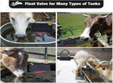 Water Trough Float Valve, Water Tank Float Valve for Livestock Cattle Goat Farm, Automatic V1366-AZ2-W-14496