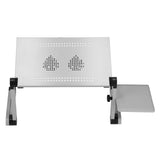 Aluminum Alloy Laptop Desk with Cooling Fan Portable Adjustable Lifting Folding Table for Home V1294-YM0901-3116210062511