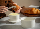 Butter dish - Ceramic - Butter storage box - Butter dishes - Butter dish - Butter pot - With lid V1188-NK-BOL-26