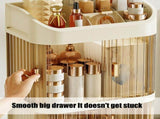Cosmetic Storage Organizer Transparent Acrylic Cosmetic Storage Organizer Box 2 Layer Storage Box V1370-AZ4-17435