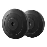 Everfit Weight Plates Standard 2X 5kg Barbell Plate Weight Lifting FIT-K-DB-PL-XL