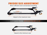 Mobile Base, 295.5 kg Capacity, Adjustable from 304 x 304 mm to 914 x 914 mm, Heavy Duty Universal V952-JJYDDZ650LBSLTP7RV0