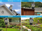 Owls to Scare Birds Squirrels Away,Owls to Frighten Birds 360 Degree Rotating Head,Plastic Owl V1370-AZ4-05834