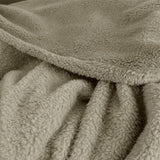Ardor Teddy Natural Ultra Soft Cozy Fleece Blanket Queen V442-INT-BLANKET-TEDDY-NATURAL-QS