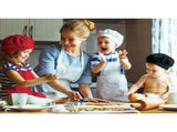 6 Pieces Kids Chef Hat Apron Set, Boys Girls Aprons for Kids Adjustable Aprons Kitchen Bib Aprons V1369-AZ3-W-07071
