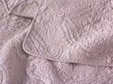 100% Cotton Embossed Lavender Bloom Haven Coverlet Bedspread Set V745-MMPAC061124Q13U