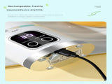 2-piece White and Purple 7.4V Portable Blender Smoothie Maker 450ml Wireless Rechargeable Juicer Cup V888-ELOSUNG50322
