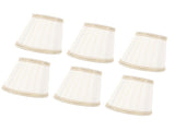 6 Pcs Fabric Lamp Shade Simple Pleated Universal Cloth Lampshade for Floor Table Lamps V1294-YM0901-3119250002311
