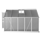 Green Fingers Greenhouse 3x2.5x1.95M Aluminium Polycarbonate Green House Garden Shed GH-ALU-C-302X250-AB