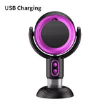 Portable Smoke Purifier Fan Removes Odors Dust Smoke for Cooking and Camping BBQ -BlackPurple V1263-JX-7633-2