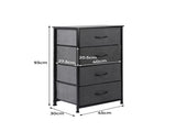 Levede Storage Cabinet Tower Chest Dark Grey CH1050-DG