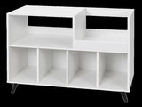 Levede Record Player Stand Vinyl Storage Cabinet Turntable Table 300 Albums EA0305-WH-AU