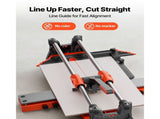 600 mm Manual Tile Cutter, Upgraded Sliding Head Cutting Tool with Spring-Loaded Base, Angle Fence, V952-DHDZHDTSJK06UFL78001V0