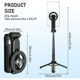 new 4-in-1 multifunctional magnetic selfie stick360&deg Rotation with Wireless Remote, Retractable V1366-AZ2-W-11394