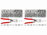 Pearl Snaps for Fabric Snap Pliers, Metal Snap Button Kit for Clothing, Shirts, Onesie, Romper,240 V1366-AZ2-W-14617