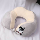 U Shaped Neck Pillow Portable Cute Head Pillow for Office Nap Travel Car Sleeping Double Embroidery V1294-YM0716-3117220185313