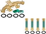 Brass Garden Hose Splitter Garden Hose Protector V1258-DP02-C-184