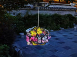 Solar garden decorative light creative iron butterfly ball pendant light outdoor garden square V1294-YM0901-L6215-2