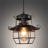 Retro Iron Cage Chandelier Personality Bar Cafe Decorative Light without Light Source V1263-JX-6773