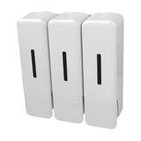 Shower Soap Dispenser 250ml 3 Chamber Leakproof Wall Mount Manual Shampoo and Conditioner Dispenser V1294-YM0901-3112250030411