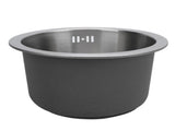Kitchen Sink Undermount 304 Stainless Steel Single Bowl Mini Round Sink with Strainer 28cm Outer V1294-YM0901-3118240130711