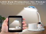 Astronaut Desk Lamp for Kids,Star Space Projector Galaxy Night Light,Eye-Care Reading Small Desk V1192-AZ-W-12105