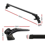 Universal Car Roof Racks Pod Aluminium Cross Bars Brackets 145cm Black CAR-RFBAR-5702-135-BK