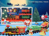 Christmas Train Set Electric Train with Lights and Music Railway Tracks Set Battery Operated Tracks V1294-YM0717-10350963