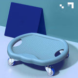 Gliding Disc Abdominal Slider 4 Wheel 360 Degree Core Trainer with Knee Pad Non Slip for Home Gym V1366-AZ2-W-14884