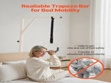 Trapeze Bar for Bed Mobility, Height-Adjustable Bed Trapeze with 2 Casters, 350LBS Weight Capacity V952-CSDJLDXDJSJZTUI9AV0