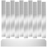 100-Pack 304 Stainless Steel Shim Stock, Burr Free Cutting Process, for Mechanical Calibration Door V1369-AZ3-W-12084