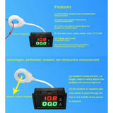 Hall Ammeter Voltmeter DC 0-300V 200A Battery Monitor LED Digital Current Voltage Meter 12V 24V 36V V1369-AZ3-W-11593