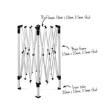 Instahut Gazebo Pop Up Marquee 3x3m Wedding Party Outdoor Camping Tent Canopy Shade Mesh Wall Black GAZEBO-POP-M-FG-3X3-BK