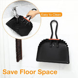 2X Industrial Metal Dustpan 12Inch Dust Pan with Handle Handheld Dustpan Wide Scoopers Dust and V1192-AZ-W-22346