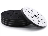 5 Pack Interface Pads, 6 Inch 25 Holes Hook and Loop Soft Density Sponge Cushion Buffer Backing Pad, V1258-DP02-WO-267