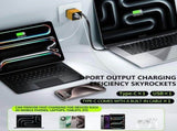 3 in 1 Charger Retractable 80W Max Fast, 80w Charger Retractable Cable Charger with Type C Cable and V1366-AZ2-W-11470